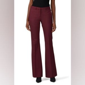 Theory Demetria 2 Classic Pants sz 8 Burgundy